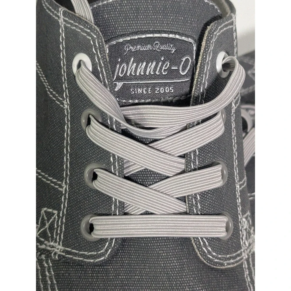 Johnnie-O Santa Cruz Boat Shoe Sneaker Beach Fishing Men's Size 11M Gray